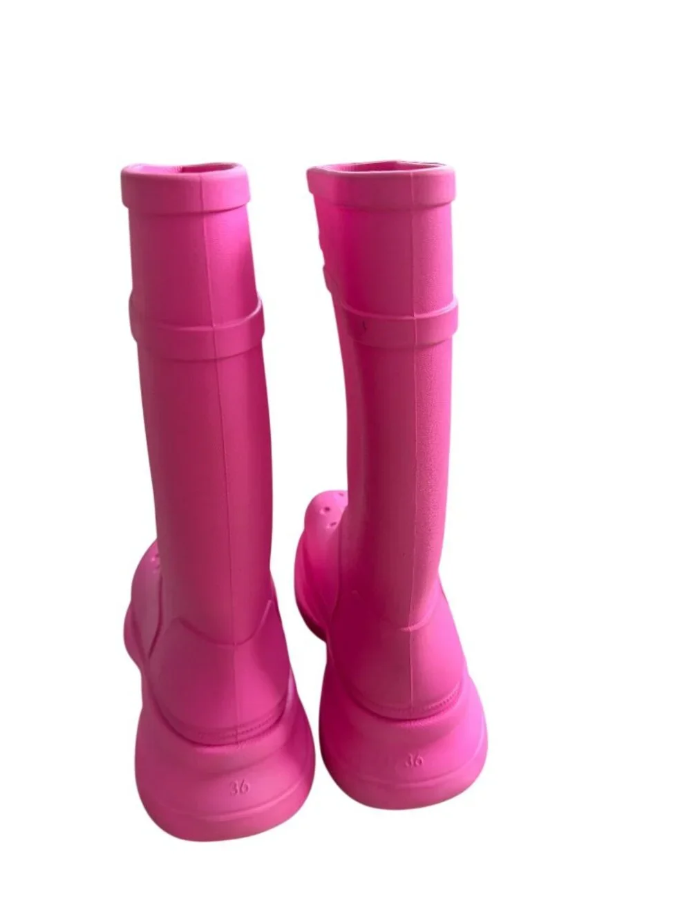 BALENCIAGA x Crocs Pink Platform Boots Size 36 / US 6